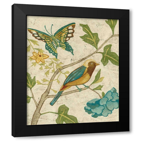 Antique Aviary III Black Modern Wood Framed Art Print by Zarris, Chariklia