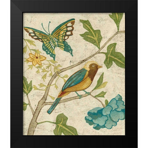 Antique Aviary III Black Modern Wood Framed Art Print by Zarris, Chariklia