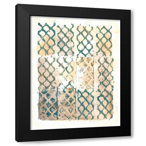 Cadence VI Black Modern Wood Framed Art Print with Double Matting by Zarris, Chariklia