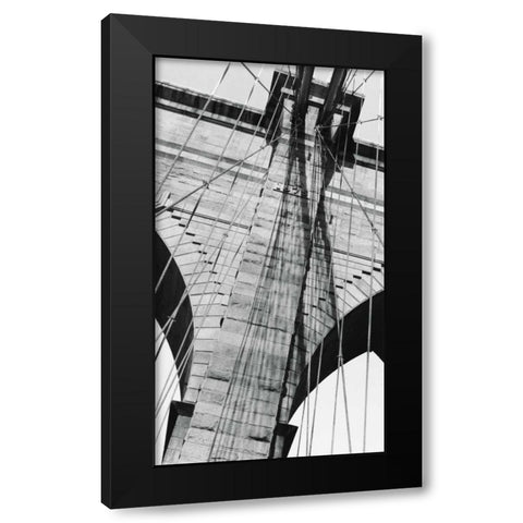 Brooklyn Bridge III Black Modern Wood Framed Art Print with Double Matting by DeNardo, Laura