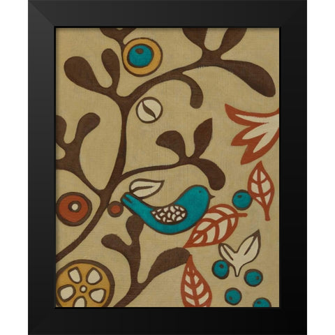 Kookaburra I Black Modern Wood Framed Art Print by Zarris, Chariklia