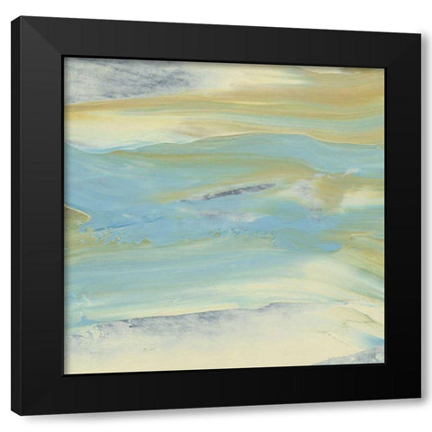 Waters Edge II Black Modern Wood Framed Art Print with Double Matting by Ludwig, Alicia