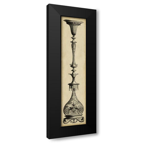 Pergolesi Candlestick I Black Modern Wood Framed Art Print by Pergolesi, Michel