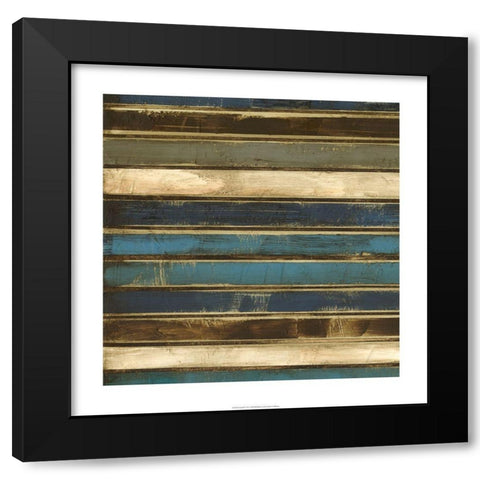 Stacked I Black Modern Wood Framed Art Print by Goldberger, Jennifer