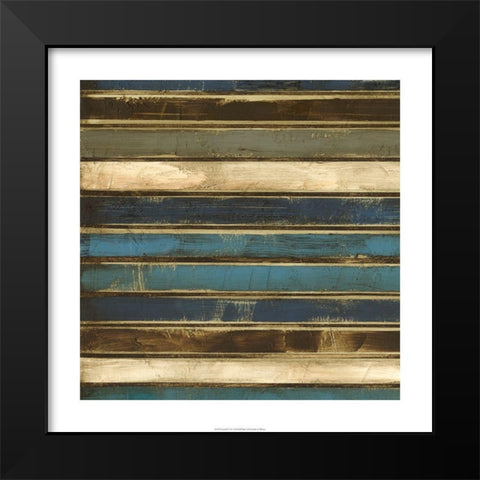 Stacked I Black Modern Wood Framed Art Print by Goldberger, Jennifer