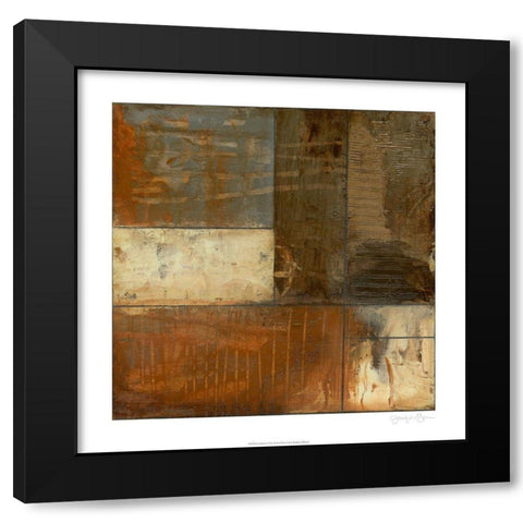 Re-Defined I Black Modern Wood Framed Art Print with Double Matting by Goldberger, Jennifer