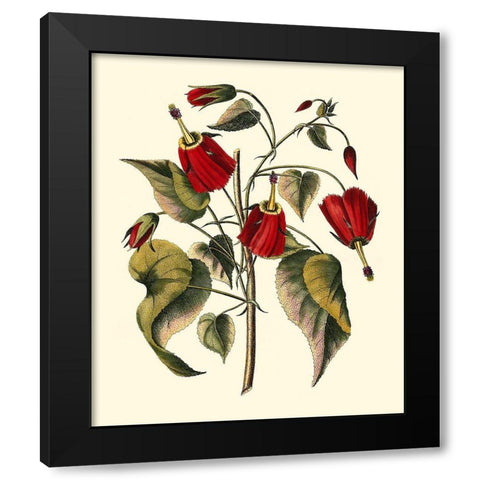 Jennas Flowers I Black Modern Wood Framed Art Print by Sellier