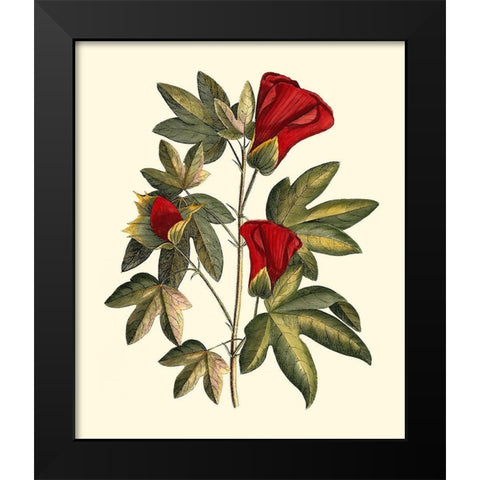 Jennas Flowers II Black Modern Wood Framed Art Print by Sellier