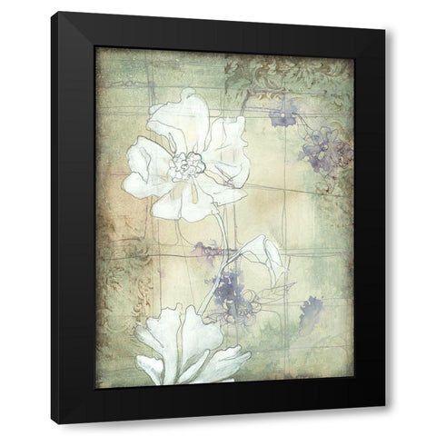 Poppy Whisper II Black Modern Wood Framed Art Print with Double Matting by Goldberger, Jennifer