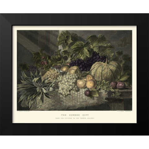 The Summer Gift Black Modern Wood Framed Art Print by Lance, G.