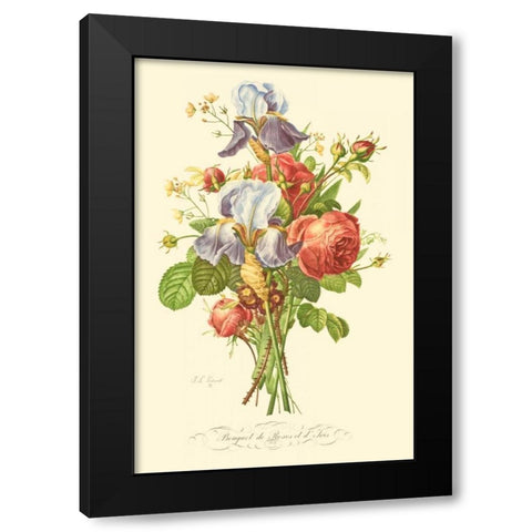 Plentiful Bouquet I Black Modern Wood Framed Art Print by Prevost, T.L.
