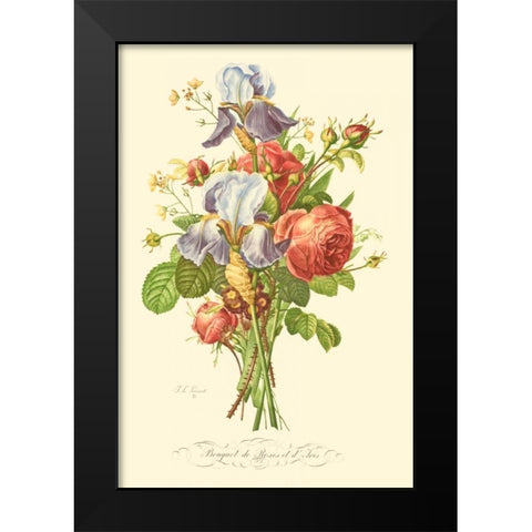 Plentiful Bouquet I Black Modern Wood Framed Art Print by Prevost, T.L.