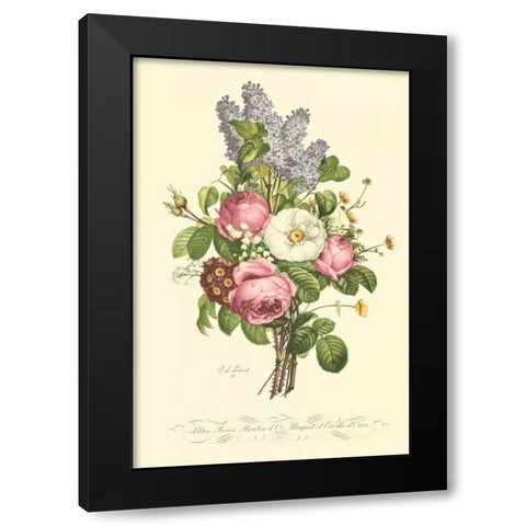 Plentiful Bouquet III Black Modern Wood Framed Art Print by Prevost, T.L.