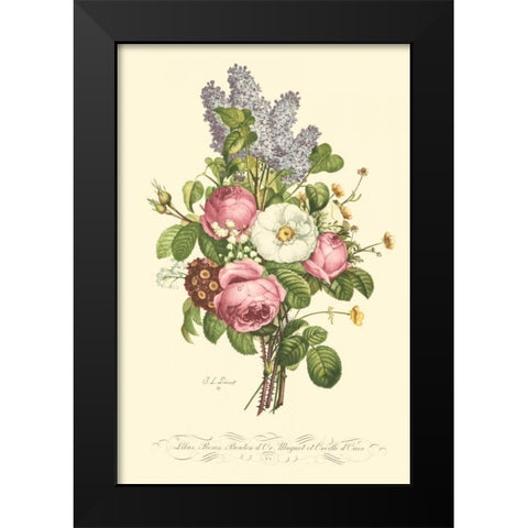 Plentiful Bouquet III Black Modern Wood Framed Art Print by Prevost, T.L.