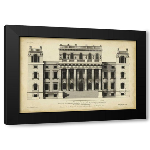 Vintage Facade VI Black Modern Wood Framed Art Print by H. Hulsbergh