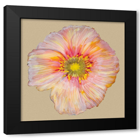 Poppy Blossom I Black Modern Wood Framed Art Print by Ludwig, Alicia