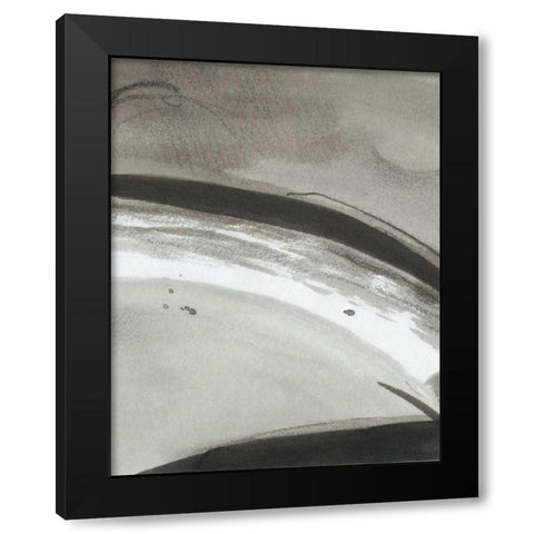 Ink Abstract III Black Modern Wood Framed Art Print by Harper, Ethan