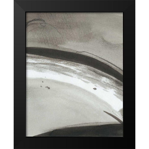 Ink Abstract III Black Modern Wood Framed Art Print by Harper, Ethan