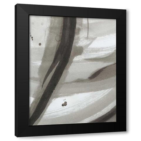 Ink Abstract IV Black Modern Wood Framed Art Print with Double Matting by Harper, Ethan