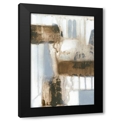 Modular Layout I Black Modern Wood Framed Art Print with Double Matting by Goldberger, Jennifer