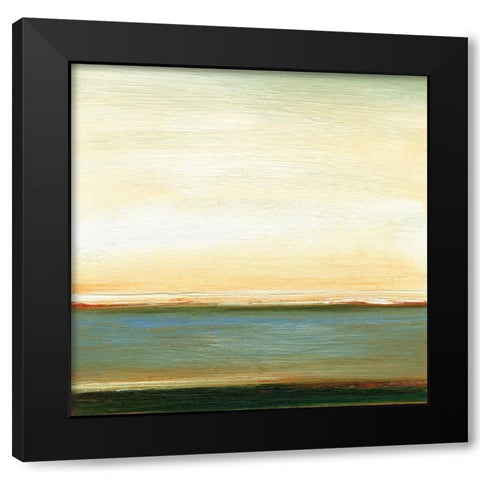 At the Beach I Black Modern Wood Framed Art Print with Double Matting by Gordon, Sharon