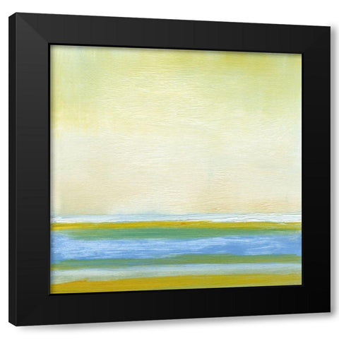 At the Beach II Black Modern Wood Framed Art Print by Gordon, Sharon