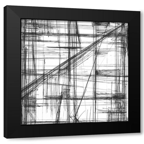 Intersect I Black Modern Wood Framed Art Print by Harper, Ethan