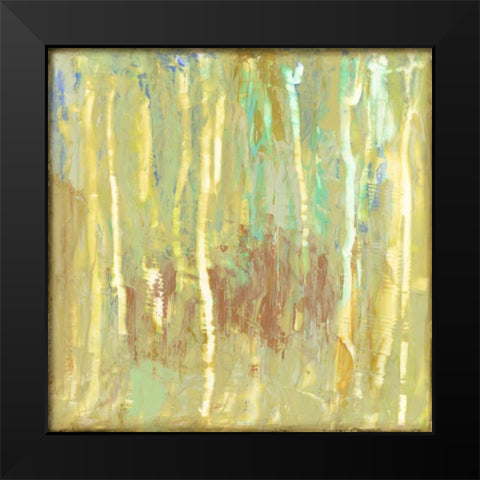 Lime Fusion I Black Modern Wood Framed Art Print by Goldberger, Jennifer