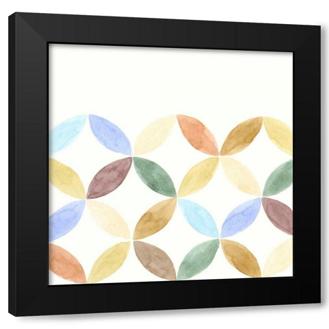 Geometric IV Black Modern Wood Framed Art Print with Double Matting by Zarris, Chariklia