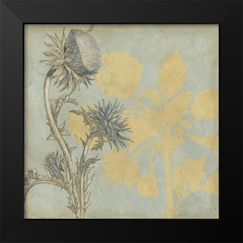 Shadow Floral I Black Modern Wood Framed Art Print by Meagher, Megan