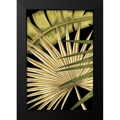 Rustic Tropical Leaves I Black Modern Wood Framed Art Print by Harper, Ethan