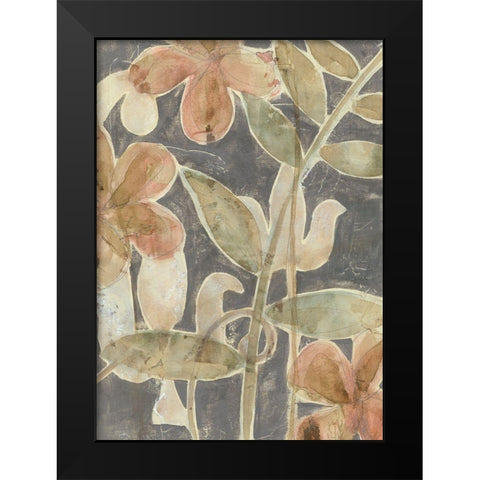 Rainforest Fresco I Black Modern Wood Framed Art Print by Goldberger, Jennifer