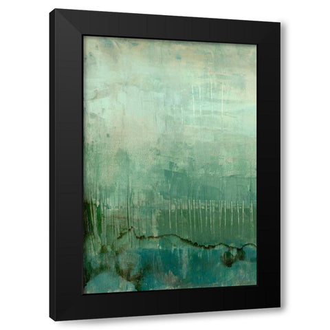 Emerald Sky I Black Modern Wood Framed Art Print with Double Matting by Goldberger, Jennifer