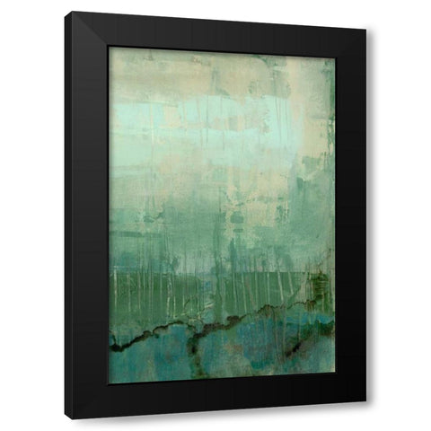 Emerald Sky II Black Modern Wood Framed Art Print by Goldberger, Jennifer