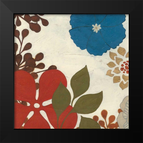 Island Fresco I Black Modern Wood Framed Art Print by Vess, June Erica