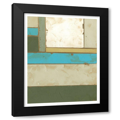 Weathered Paneling II Black Modern Wood Framed Art Print with Double Matting by Goldberger, Jennifer