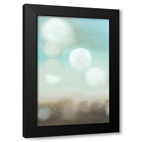 Dewdrops I Black Modern Wood Framed Art Print with Double Matting by Goldberger, Jennifer