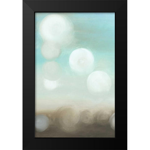 Dewdrops I Black Modern Wood Framed Art Print by Goldberger, Jennifer