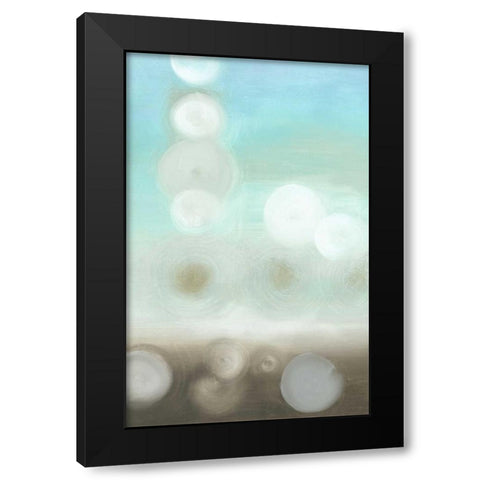 Dewdrops II Black Modern Wood Framed Art Print by Goldberger, Jennifer