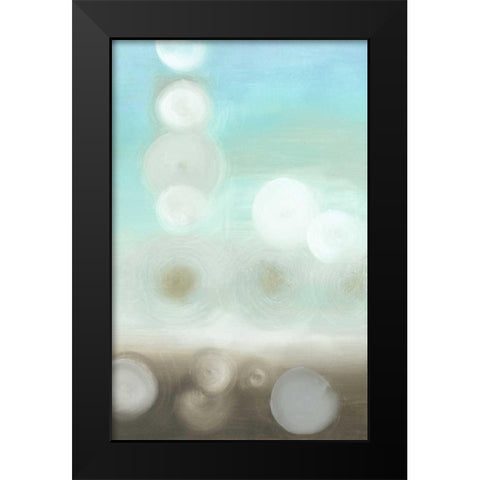 Dewdrops II Black Modern Wood Framed Art Print by Goldberger, Jennifer