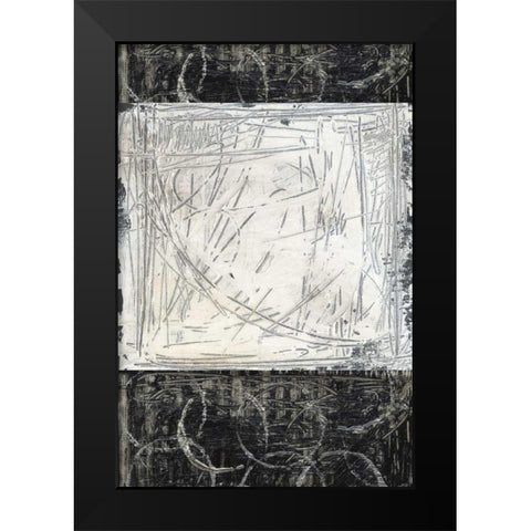 Kinetic Geometry II Black Modern Wood Framed Art Print by Harper, Ethan