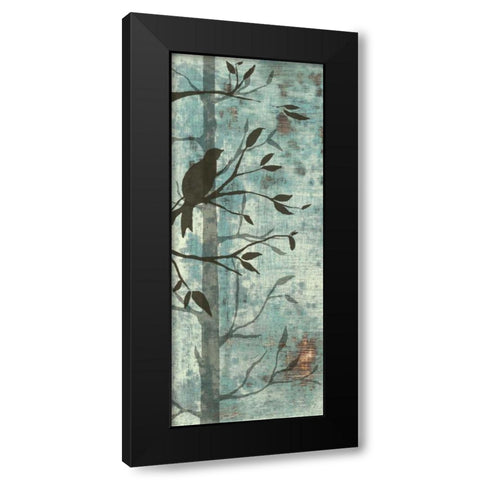 Whimsical Silhouette I Black Modern Wood Framed Art Print with Double Matting by Goldberger, Jennifer