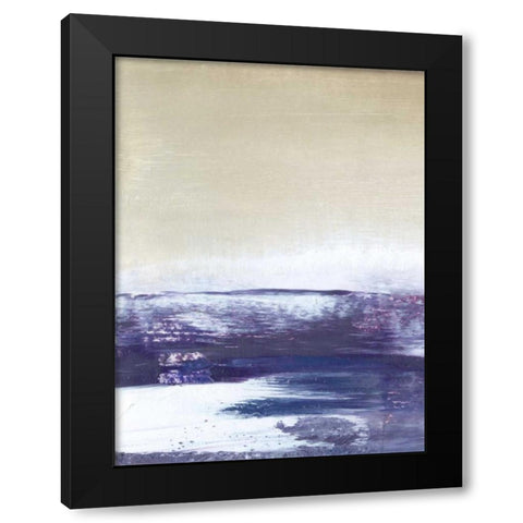 Amethyst Sea I Black Modern Wood Framed Art Print with Double Matting by Gordon, Sharon