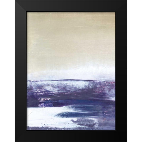 Amethyst Sea I Black Modern Wood Framed Art Print by Gordon, Sharon