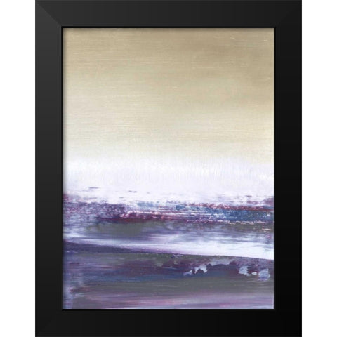 Amethyst Sea II Black Modern Wood Framed Art Print by Gordon, Sharon