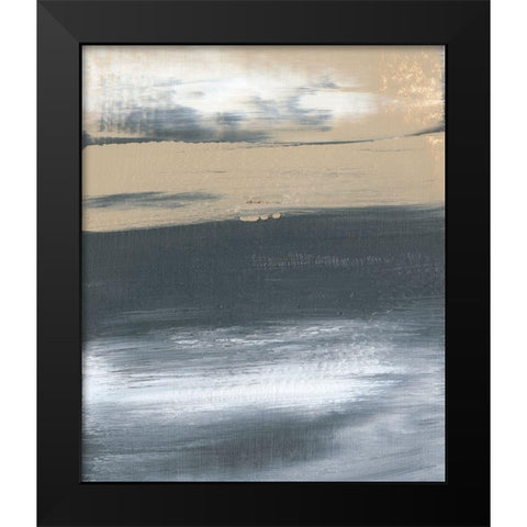 Glide II Black Modern Wood Framed Art Print by Gordon, Sharon