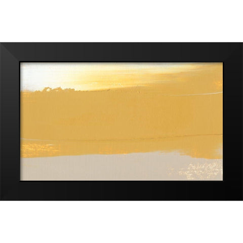 Glide III Black Modern Wood Framed Art Print by Gordon, Sharon