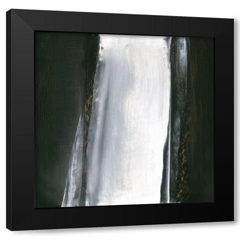 Glide VI Black Modern Wood Framed Art Print with Double Matting by Gordon, Sharon
