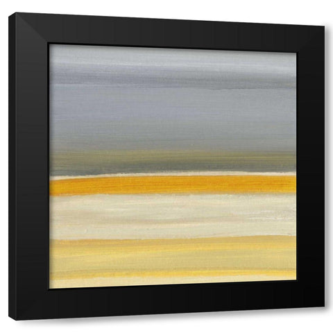 Float III Black Modern Wood Framed Art Print with Double Matting by Gordon, Sharon