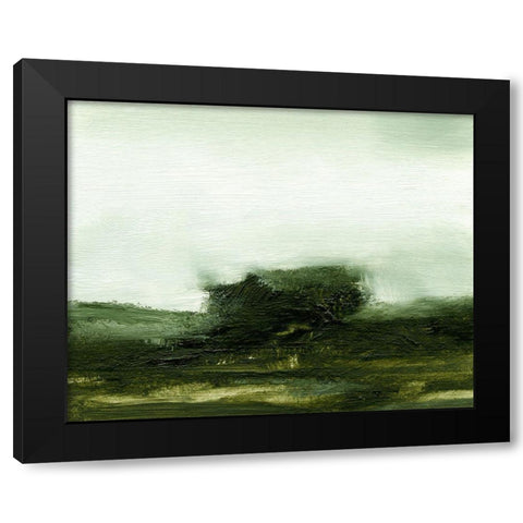 Verdant II Black Modern Wood Framed Art Print with Double Matting by Gordon, Sharon